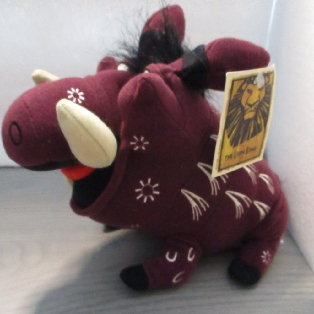Disney The Lion King Broadway Musical Pumbaa Beambag Plush Stuffed Toy